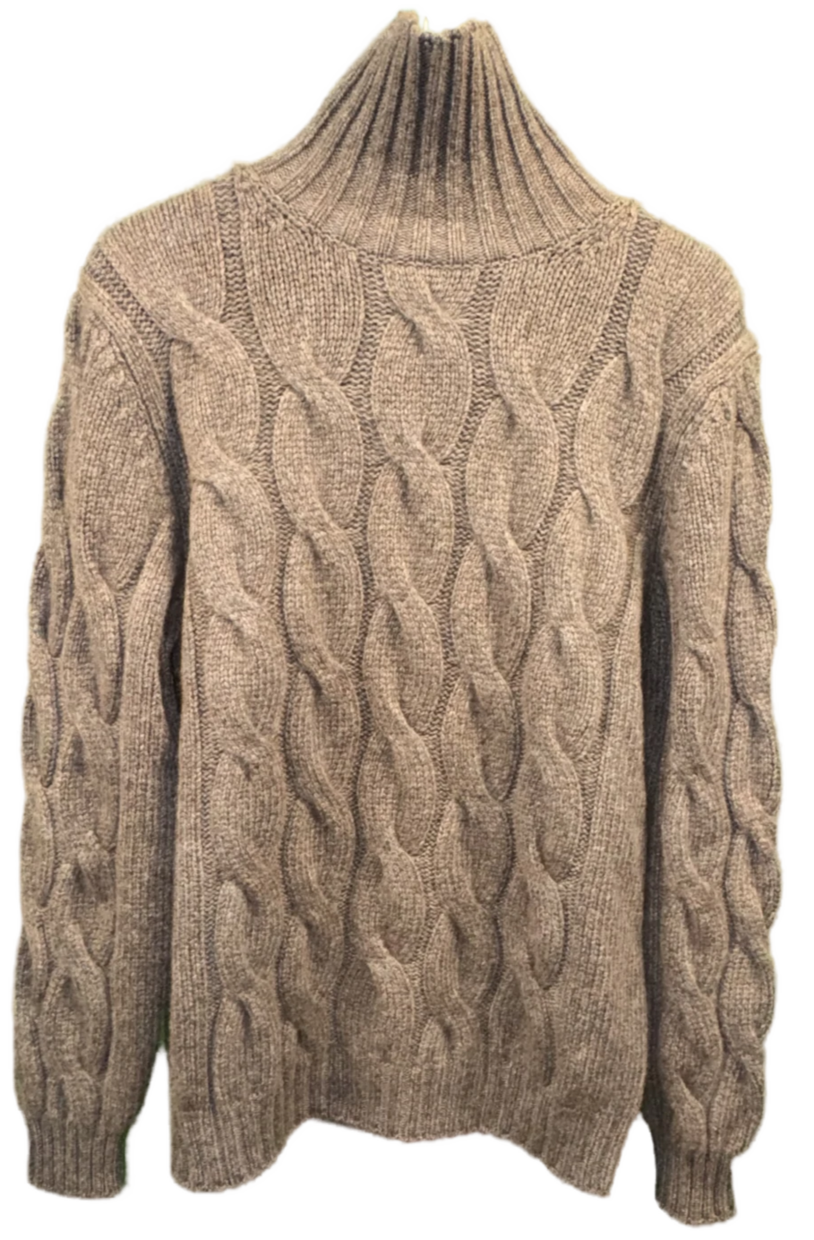 Herren Pullover mit Zopfmuster