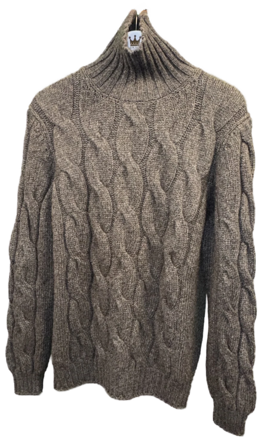 Herren Pullover mit Zopfmuster