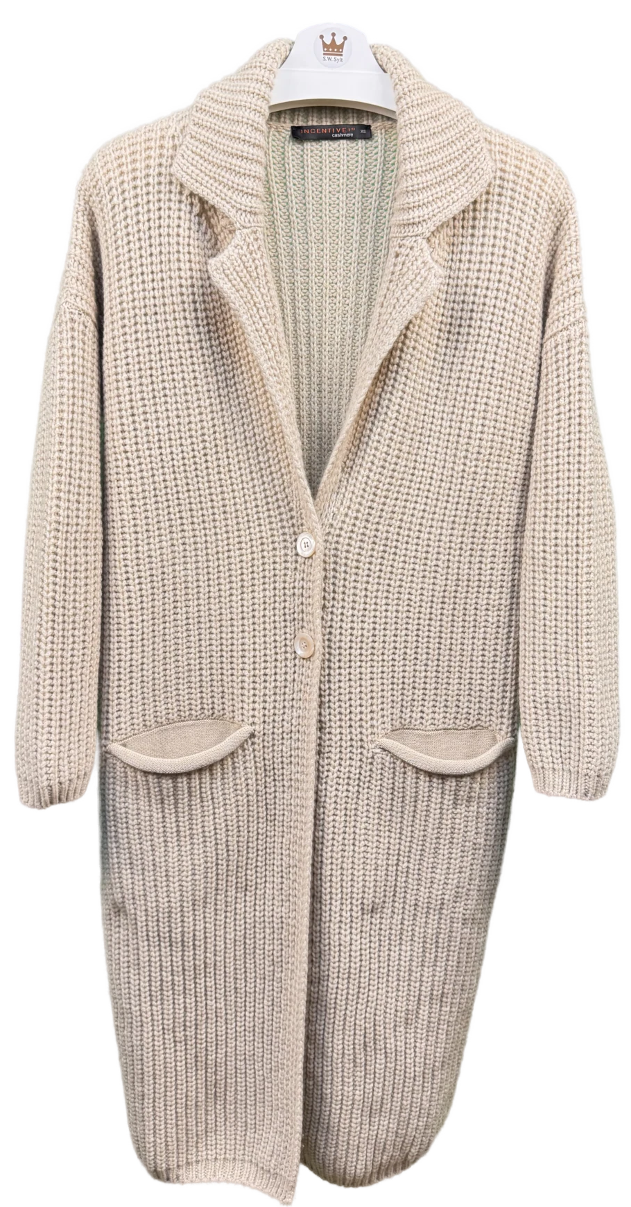 Damen Strickjacke lang