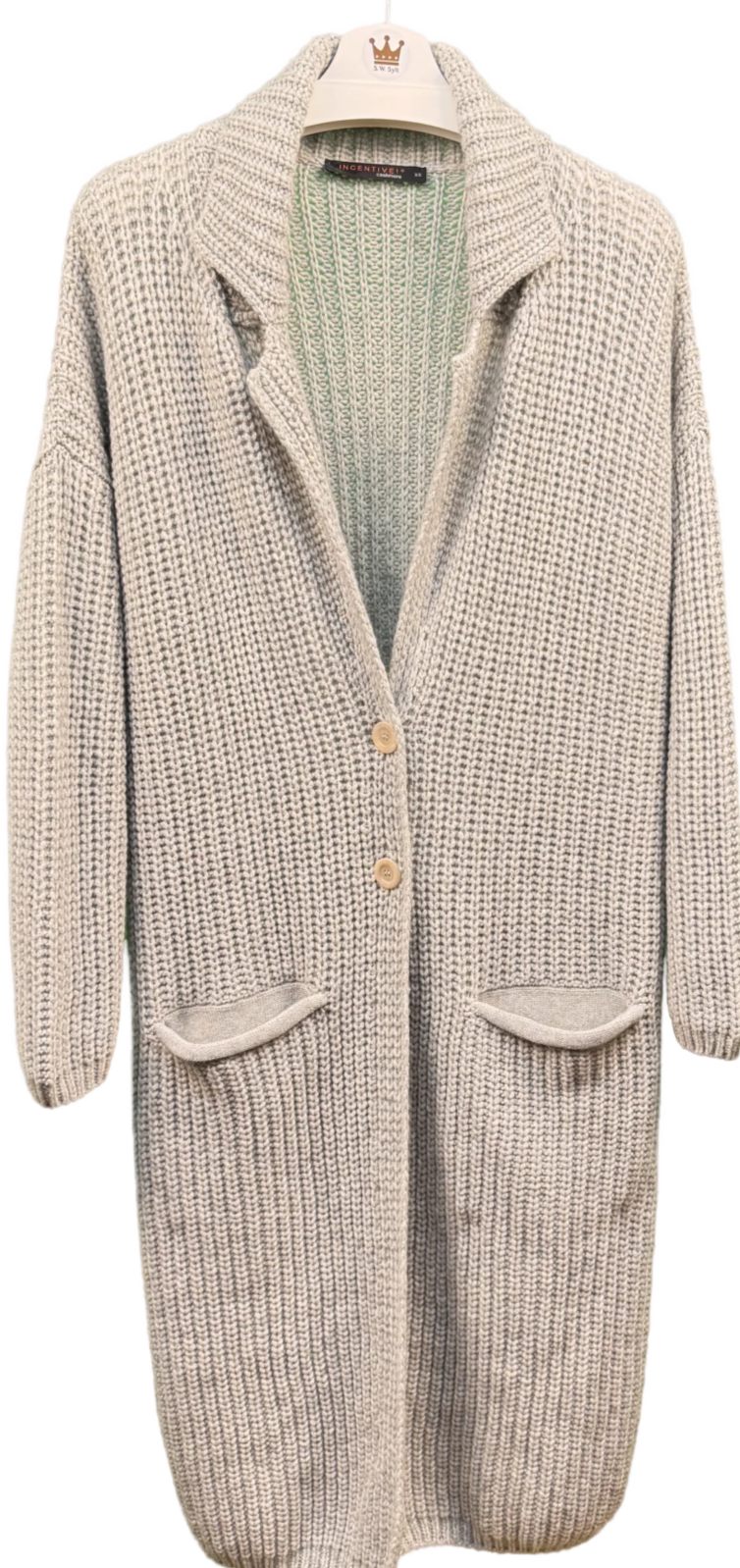Damen Strickjacke lang