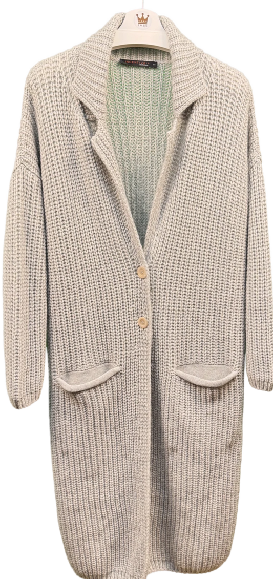 Damen Strickjacke lang