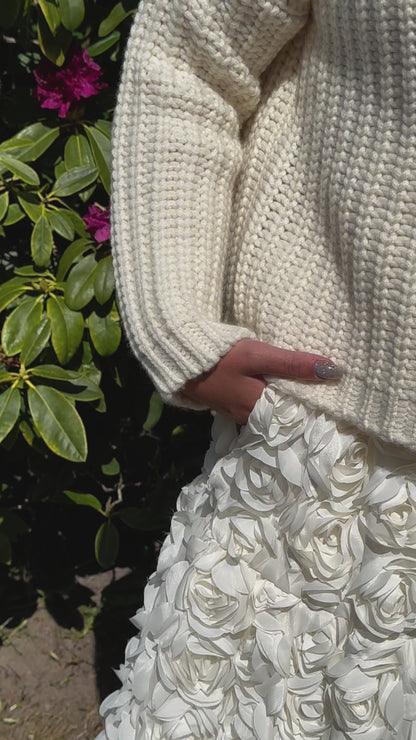 Damen Strickjacke mit Knöpfen